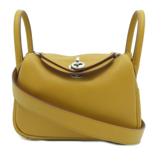Hermès Mini Lindy Clemence Rose - Image 3
