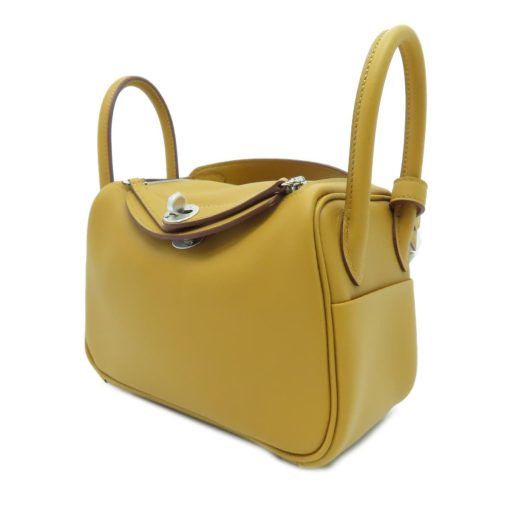 Hermès Mini Lindy Clemence Rose - Image 4