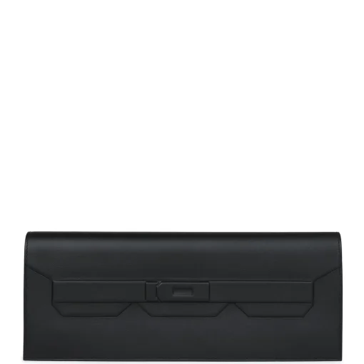 Hermès Shadow Kelly Cut Black Swift Calfskin