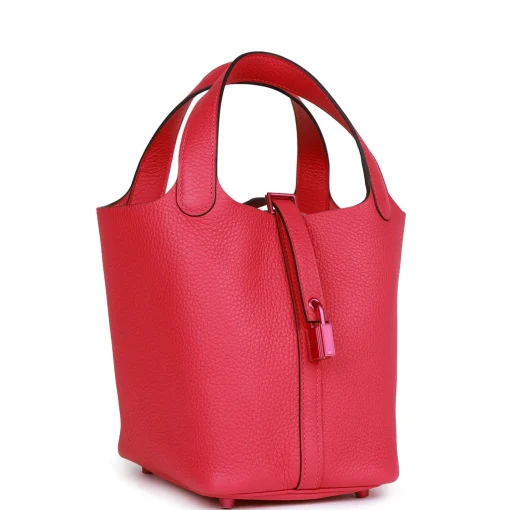 Hermès Monochrome Picotin 18 Rose Mexico - Image 4