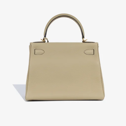 Hermes Kelly 20cm Bag In Trench Clemence Leather GHW - Image 2