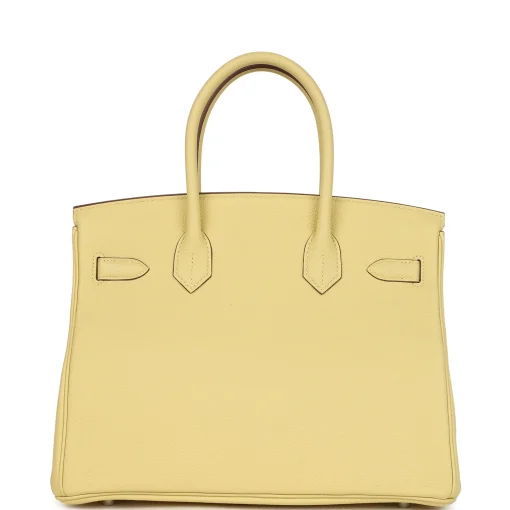 Hermès Birkin 30 Jaune Poussin Togo Palladium Hardware