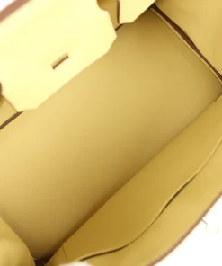 Hermès Birkin 30 Jaune Poussin Togo Palladium Hardware