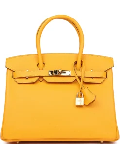 Hermès Birkin 30 Jaune D'or Epsom Gold Hardware