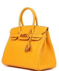 Hermès Birkin 30 Jaune D'or Epsom Gold Hardware