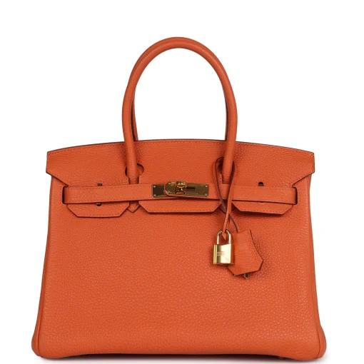 Hermès Birkin 30 Orange Togo Gold Hardware