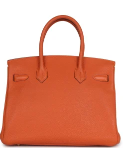 Hermès Birkin 30 Orange Togo Gold Hardware