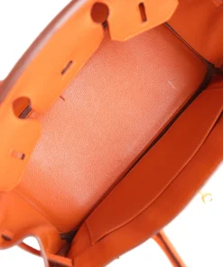 Hermès Birkin 30 Orange Togo Gold Hardware