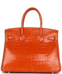 Hermès Birkin 30 Orange Shiny