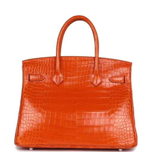 Hermès Birkin 30 Orange Shiny