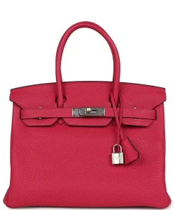 Hermès Birkin 30 Framboise Togo Palladium Hardware