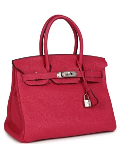 Hermès Birkin 30 Framboise Togo Palladium Hardware