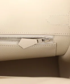 Hermes Birkin 30 Craie Togo Palladium Hardware