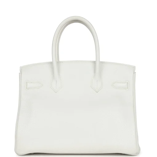 Hermès Birkin 30 White Clemence Palladium Hardware