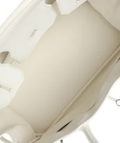 Hermès Birkin 30 White Clemence Palladium Hardware