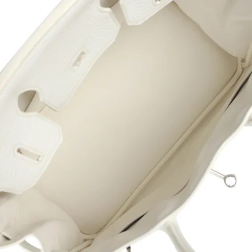 Hermès Birkin 30 White Clemence Palladium Hardware